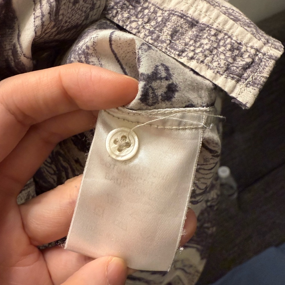 Black Label Patterned Button-Up Shirt - image 7